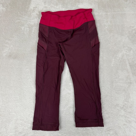 lululemon athletica Pants - Lululemon Illumina Crop Leggings Womens Size 6 Purple Preowned Yoga Gym Training